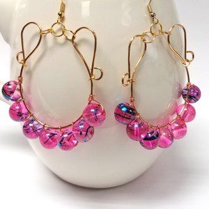 Gold Hoop Earrings- Copper Wire Hoops